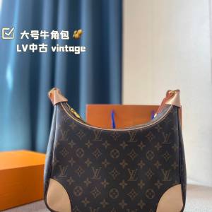 Louis Vuitton LV中古 vintage大號牛角包 路易威登女包
