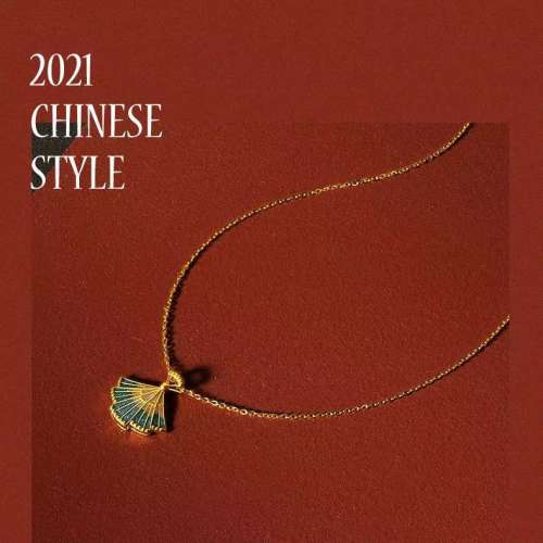 黃金項鏈女士5G足金國潮無極金可調節送女友送禮