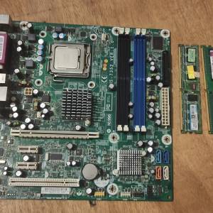 E6550+原厰HP G33底板+DDR2 1+1=2G RAM