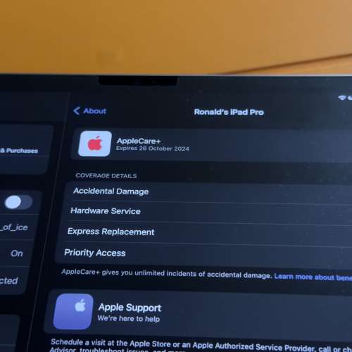 iPad Pro 12.9" Gen 6 Grey M2 128GB wifi 連 pencil (care plus 至10月)