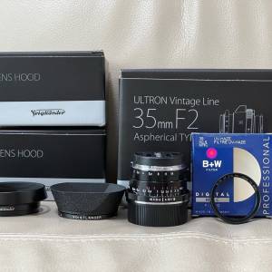 福倫達Voigtlander Ultron 35mm f2.0 ASPH Type II Black Paint for Leica