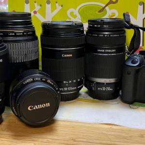 Canon EOS 600D 全套連五個鏡頭, 影人、影花、影景都可以, 適合初玩單反既朋友 (恕...