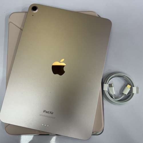 99%New iPad Air 5 WiFi版 256GB 粉紅色 香港行貨 蘋果保養到2025年3月28日 電池效...
