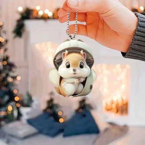 現貨速發小紅書同款壓克力平面向背包松鼠汽車掛包包件掛飾