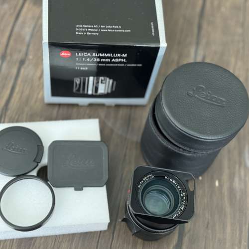 極少用全套有盒 Leica Summilux-M 35mm F/1.4 ASPH 11663/ FLE Lens Germany 11663