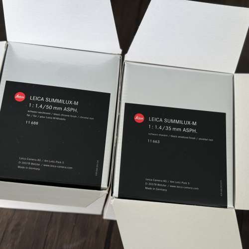 極少用全套有盒 Leica Summilux-M 50mm F/1.4 ASPH Black Chrome Lens Germany 11688