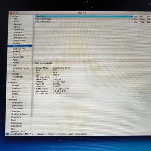 Apple MacPro 6.1 E5 3.5GHz 6C 32GB Ram 1TB SSD AMD FirePro D500 OSX