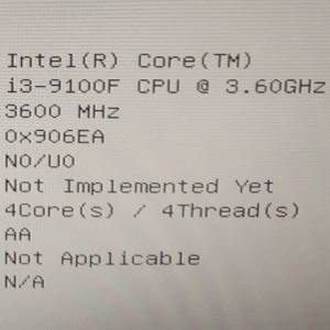 二手Intel i3 9100F CPU一粒