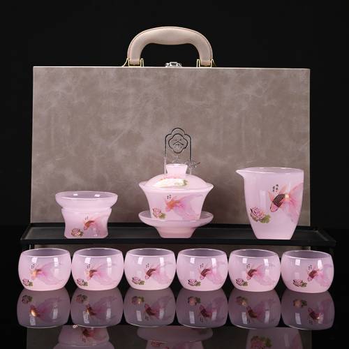 琉璃茶具高档礼盒装