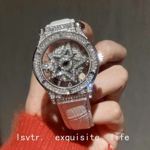 五芒星新款時來運轉滿鑽女錶