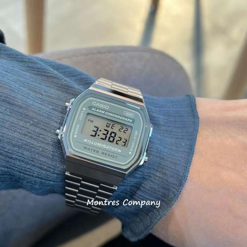 Montres Company香港註冊公司(31年老店) 卡西歐 CASIO 七年電池壽命 不鏽鋼錶帶 細...