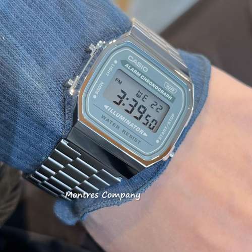 Montres Company香港註冊公司(31年老店) 卡西歐 CASIO 七年電池壽命 不鏽鋼錶帶 細...