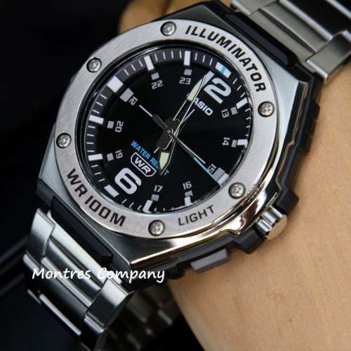 Montres Company 香港註冊公司 (31年老店) 卡西歐 CASIO 不鏽鋼 100米防水 10年電池...