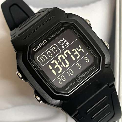 Montres Company香港註冊公司(31年老店) 卡西歐 CASIO 十年電池壽命 W-800H-1B 全...