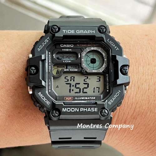 Montres Company 香港註冊公司 (31年老店) 卡西歐 CASIO 十年電池壽命 100米防水 潮...