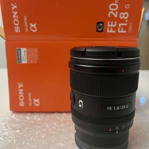 Sony FE 20mm F1.8 G SEL20F18G 2023年12月31日購自四寶視聽