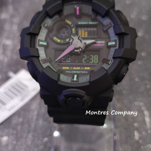 Montres Company 香港註冊公司 (30年老店) 卡西歐 CASIO A-700MF-1A 防震 防水 黑色...