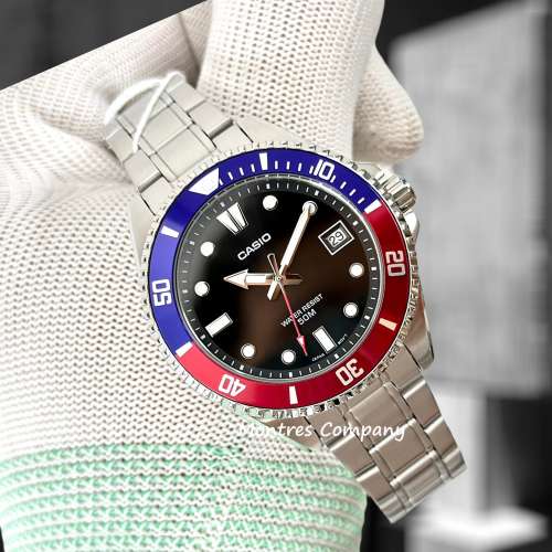 Montres Company香港註冊公司(31年老店) 卡西歐 CASIO 不鏽鋼錶帶 一觸三摺錶扣 50...