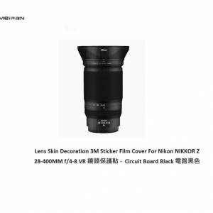3M Sticker Film Cover For Nikon NIKKOR Z 28-400MM f/4-8 VR Circuit Board Black