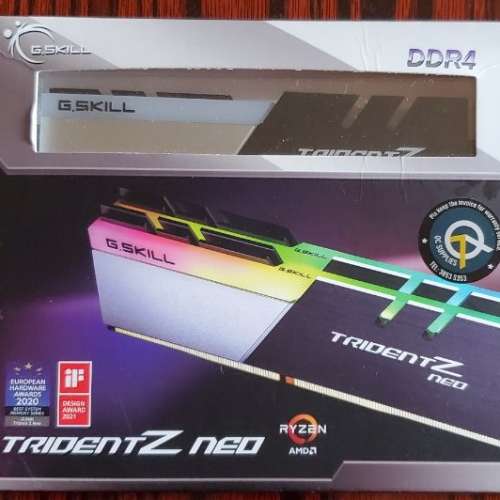 香港行貨 G.Skill Trident Z Neo DDR4 4000 CL18 (OC) 32GB Kit (2x16GB)