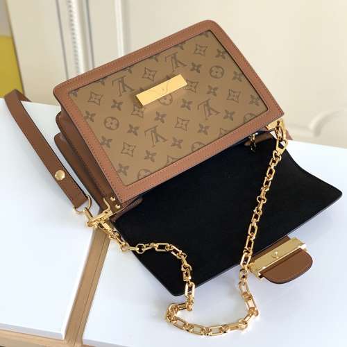 LV Dauphine 達芙妮手袋/郵差包 女士高檔包包 古奢原版