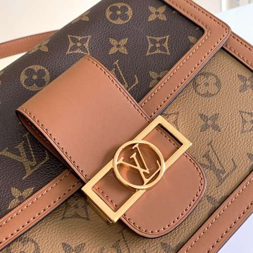 LV Dauphine 達芙妮手袋/郵差包 女士高檔包包 古奢原版