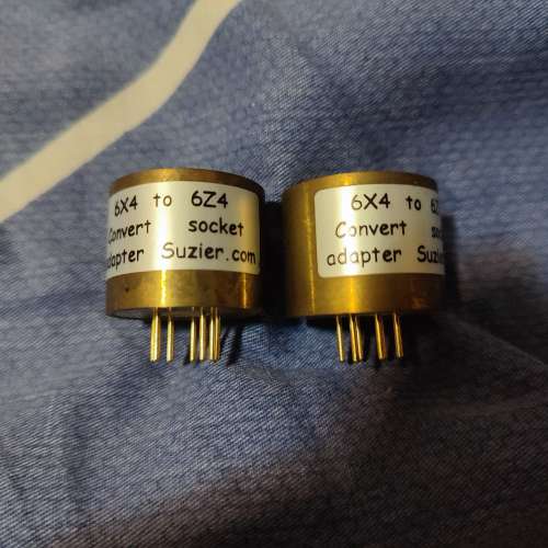 6X4 轉6Z4 轉換座, 金獅12AX7 (ecc83), 1 對full music 金腳12AU7