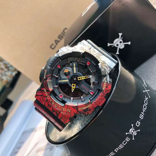 卡西歐海賊王聯名限量手錶男 G-SHOCK x ONE PIECE 路飛GA-110JOP手錶