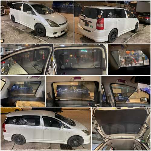 Toyota Wish 全車磁石濾光窗網太陽擋