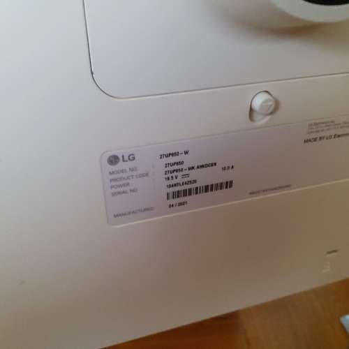 LG 27” 4K超高清顯示器