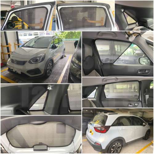 Honda Fit Jazz 全車磁石濾光窗網太陽擋