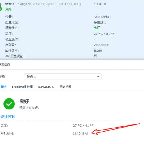 Synology NAS DS218+ 連1隻 12TB HDD