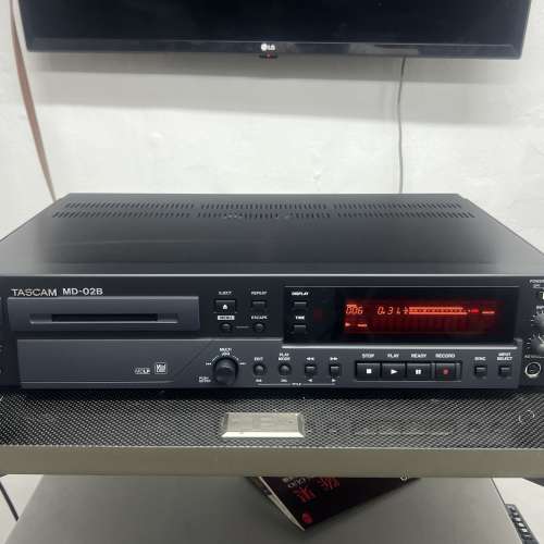 TASCAM 天琴MD 02B 专业MD机 有遙控有盒 陳列品