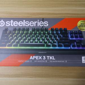 全新 SteelSeries APEX 3 TKL gaming keyboard （us）