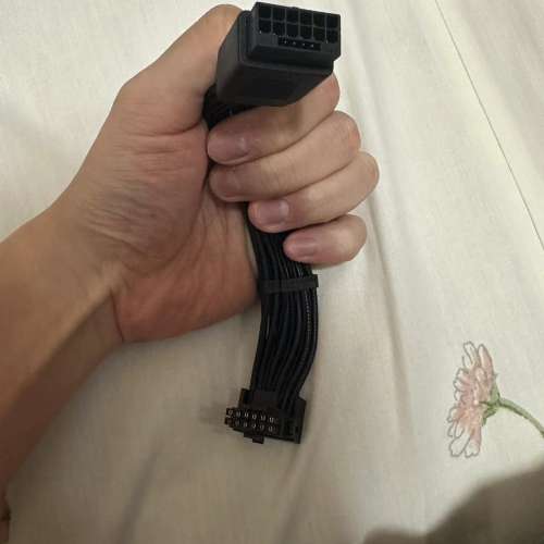 90度延長轉接綫12VHPWR16 pin 600W 顯卡電源綫power cable