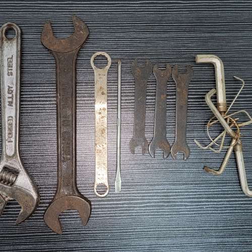 ***一套價 Total All Pieces One Set 金屬工具 士巴拿 扳頭扳手 六角钥匙 Metal To...