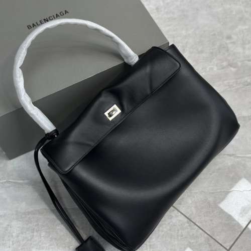 巴黎世家 rodeo 黑色銀五金 燙金刻字logo