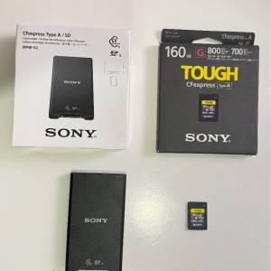 SONY TOUGH CFEXPRESS / CF EXPRESS A 160GB CARD  +  MRW-G2 READER 讀咭機