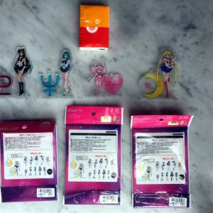 $100 全新 美少女戰士 SailorMoon 戰鬥服版 一套四個 立牌 (紀念版) - 03