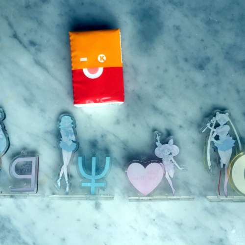 $100 全新 美少女戰士 SailorMoon 戰鬥服版 一套四個 立牌 (紀念版) - 03