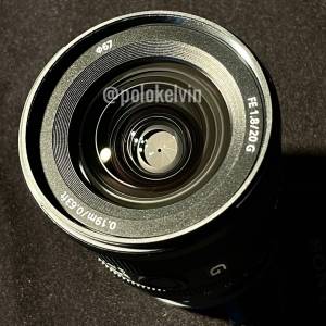 Sony FE 20 mm f 1.8 G lens 20mm 1.8