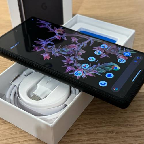 🔥99%新完美冇花磞Google Pixel 6 128GB 風暴黑全套齊件 已有mon貼鏡頭貼 功能100%...