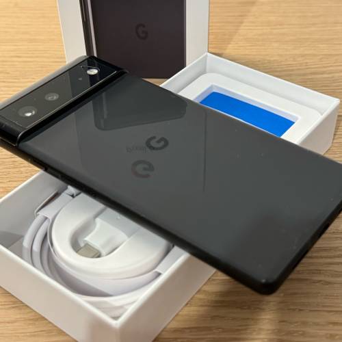 🔥99%新完美冇花磞Google Pixel 6 128GB 風暴黑全套齊件 已有mon貼鏡頭貼 功能100%...