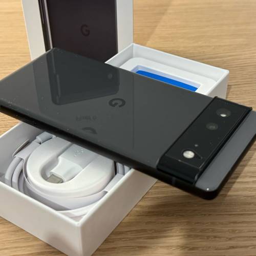 🔥99%新完美冇花磞Google Pixel 6 128GB 風暴黑全套齊件 已有mon貼鏡頭貼 功能100%...
