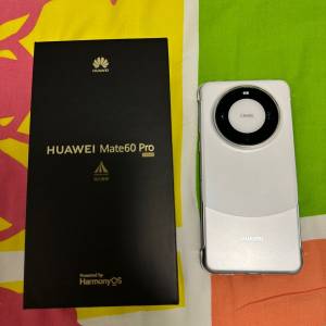 Huawei 華為 白色 Mate 60 pro, 12+512 GB 國行有保