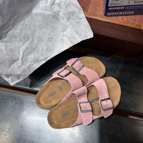 Birkenstock Arizona 絨面 柔軟舒適 一字拖鞋 男女同款！