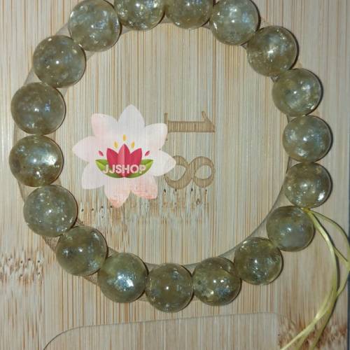 黃祖母晶手鍊11mx18cm