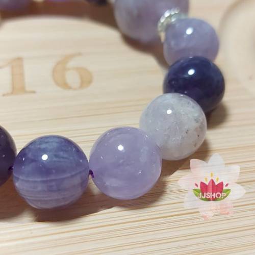 DIY紫兔毛彩極光23手鍊
17+11&times;16cm