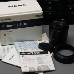 Sigma 60 2.8 DN Art Lens for Sony E-mount with Filter