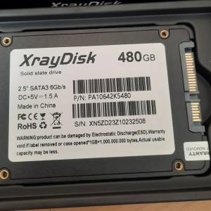 全新 xraydisk 480gb 2.5 吋 ssd